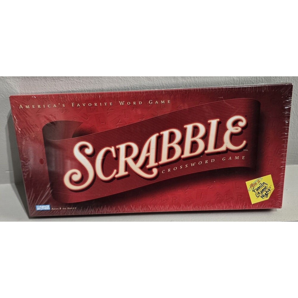 Milton Bradley Scrabble Crossword Board Game Vintage 2001 New  Sealed USA Family